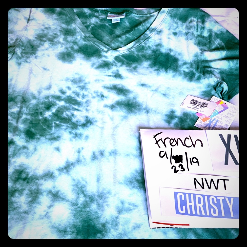 XL TieDye Christy T - gorgeous green